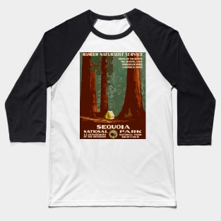 Sequoia National Park - Vintage Travel Baseball T-Shirt